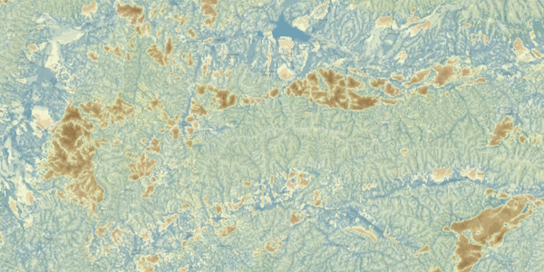 Mapa úrovní hladín podzemnej vody pod terénom