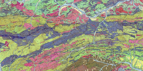 Geologická mapa Spišsko-gemerského rudohoria