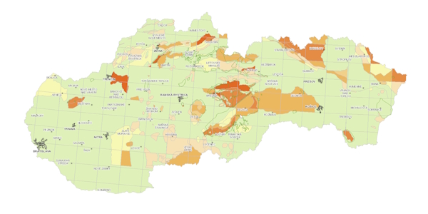 Aktualizácia geologickej stavby problémových území
