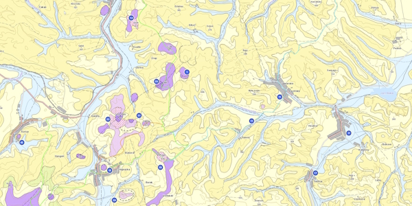 Geologicko-náučná mapa Cerovej vrchoviny