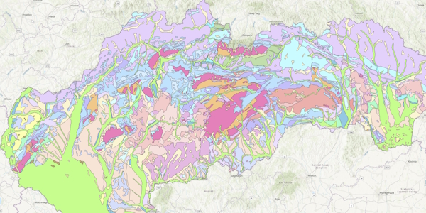 Atlas krajiny Slovenskej republiky - Inžinierskogeologická rajonizácia