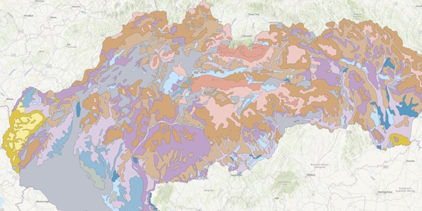Atlas krajiny Slovenskej republiky - Náchylnosť pôd na acidifikáciu