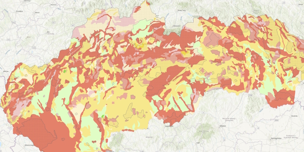Atlas krajiny Slovenskej republiky - Vhodnosť územia na ukladanie odpadov