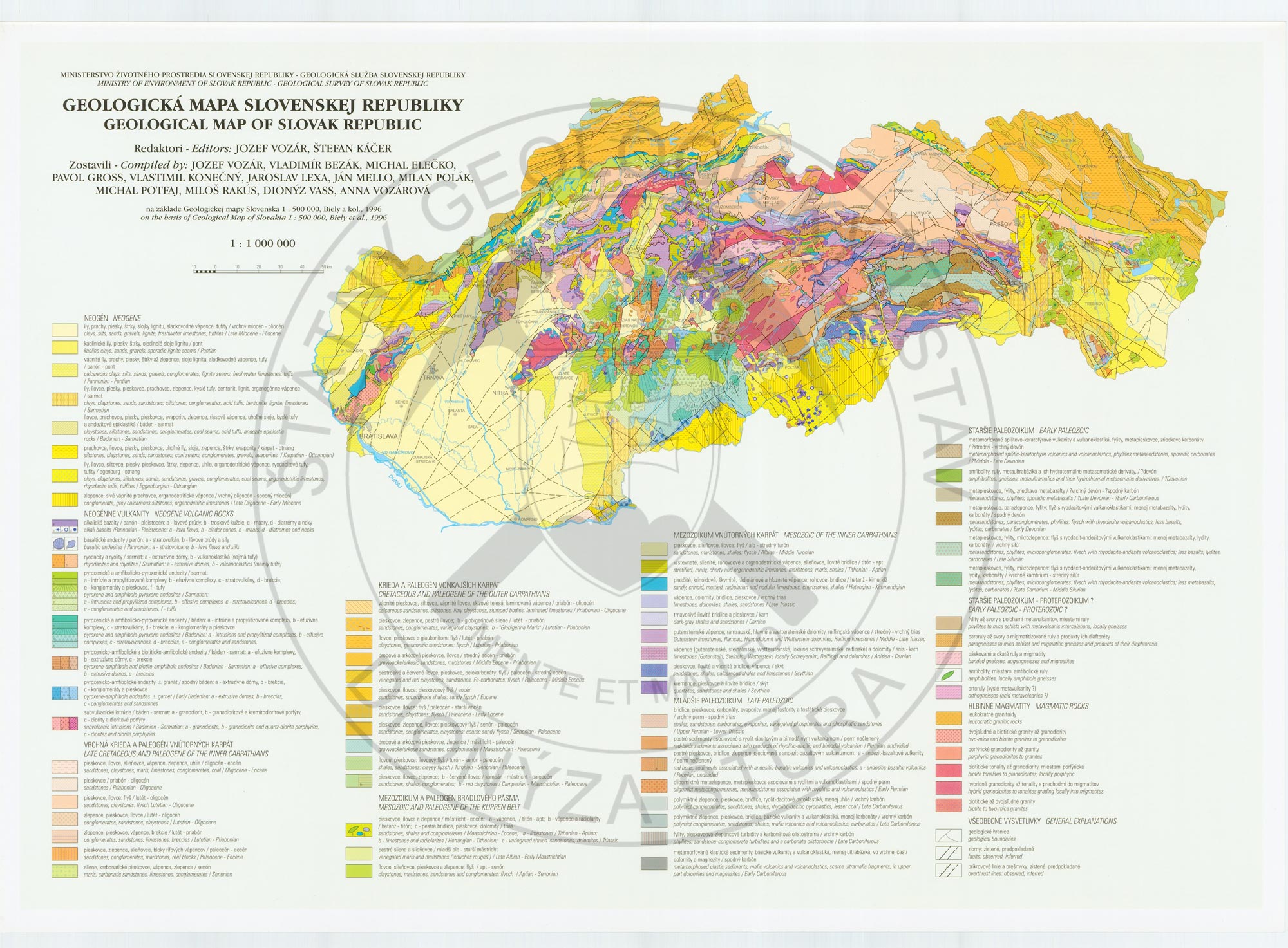 geologická mapa slovenska Geologické mapy ŠGÚDŠ | Štátny geologický ústav Dionýza Štúra geologická mapa slovenska